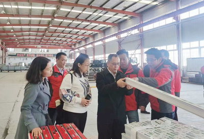 中国塑料加工工业协会领导莅临四川中财管道参观指导